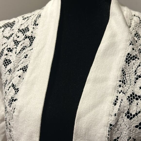 Calvin Klein open front lace cardigan small B - Picture 5 of 6